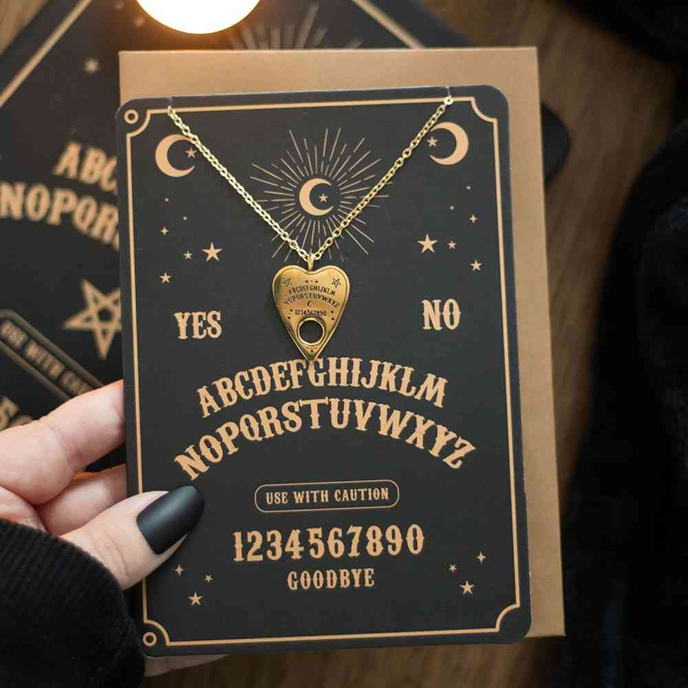 Something Different - Talking Board Planchette Carte avec collier - Noir/Couleur or
